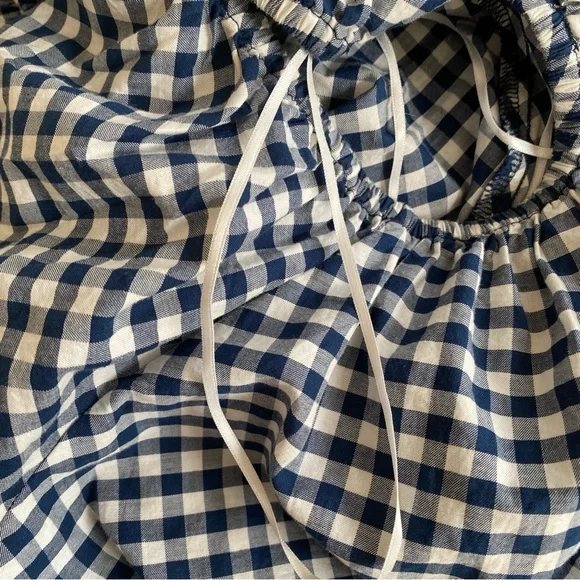 Old Navy black and white Checkered Blouse - Picture 9 of 9